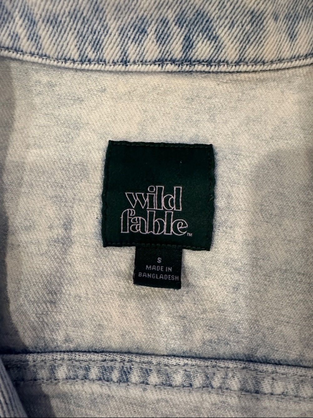 wild fable Light Wash Blue Denim Jacket - Picture 2 of 7
